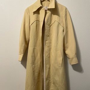 70s Vintage Paisley Print Lining Rain Coat Forecaster of Boston Womens Size 10